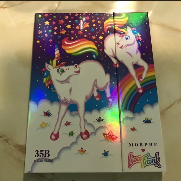 Morphe x Lisa Frank ~ `PRANCING UNI’S' 35B by Lisa Frank Eyeshadow Palette ~ NIB - Picture 7 of 12